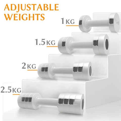 adjustable metal dumbbells set for women