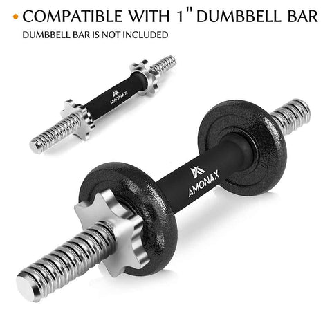 1 inch 2 x 0.5 KG Set Cast Iron Dumbbell Weight Plates