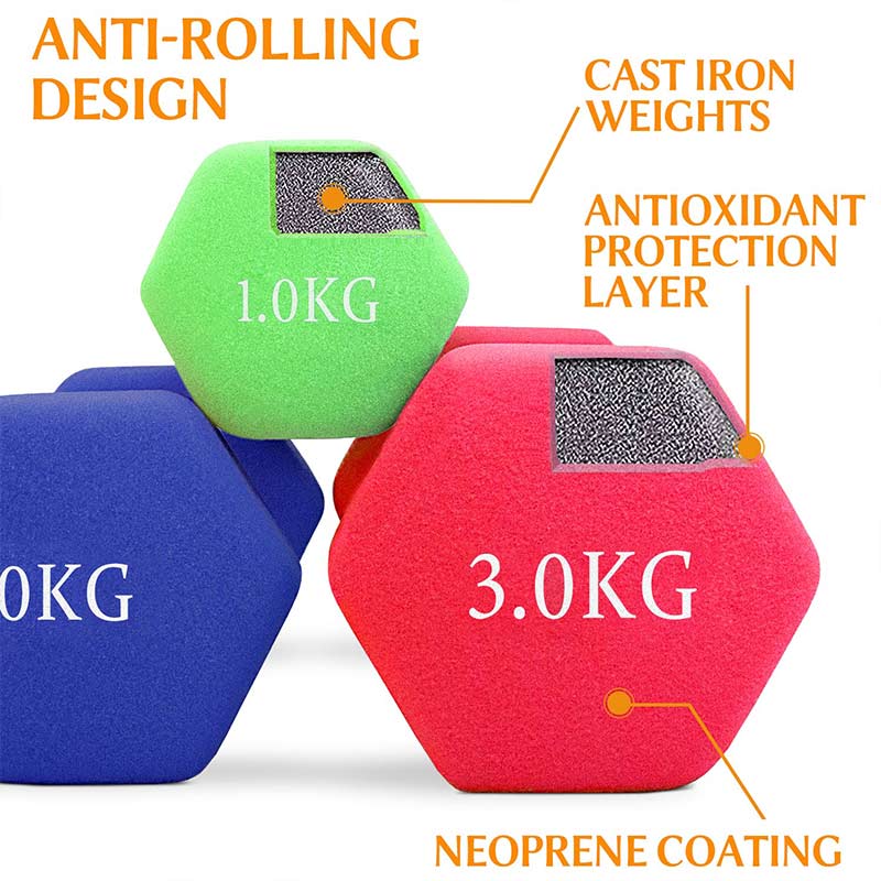 Neoprene dumbbells